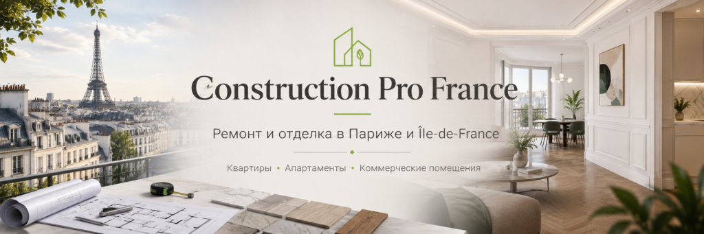 Ремонт квартир и домов в Париже и Île-de-France