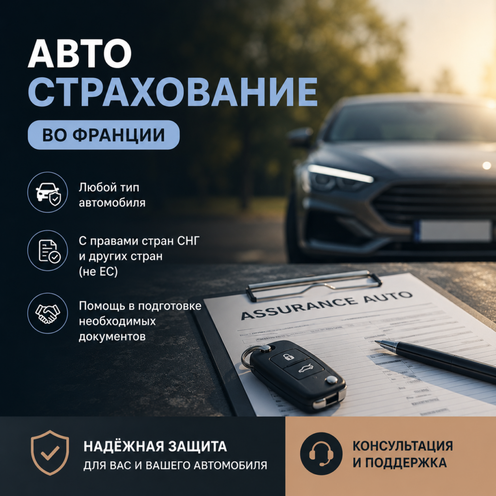 🚗 АВТОСТРАХОВАНИЕ ВО ФРАНЦИИ 🇫🇷