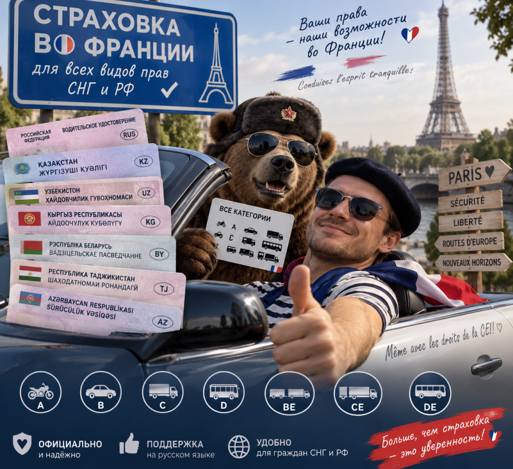 🚗 АВТОСТРАХОВАНИЕ ВО ФРАНЦИИ 🇫🇷